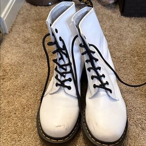 Dr. Martens White Combat Boots